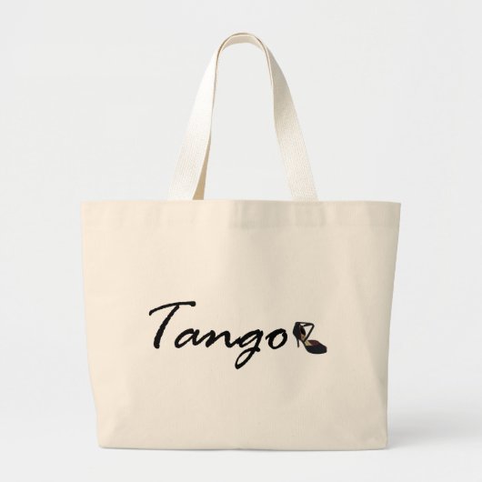 Uitsluitend Tango-ontwerp! Grote Tote Bag (Voorkant)
