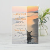 Uitsluitend voor Beach Starfish Sunset Weddenschap Kaart (Staand voorkant)