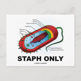 Uitsluitend voor gebruik in de stapel (Bacteria He Briefkaart