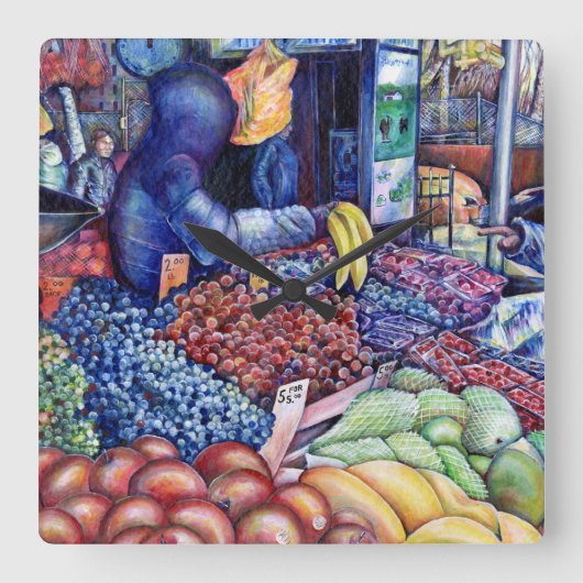 Uitsluitend voor geestelijke consumptie vierkante klok (Voorkant)