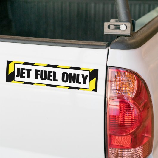 uitsluitend voor vliegtuigbrandstof bestemde vlieg bumpersticker (Op Truck)