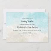 Uitsluitend waterverf Beach Weddenschap Kaart (Voorkant)