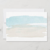 Uitsluitend waterverf Beach Weddenschap Kaart (Achterkant)