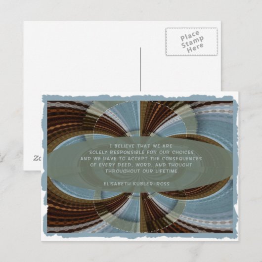 uitsluitende verantwoordelijkheid briefkaart (Voorkant / Achterkant)