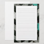 Uitsluiting Chevron II Briefpapier (Voorkant / Achterkant)