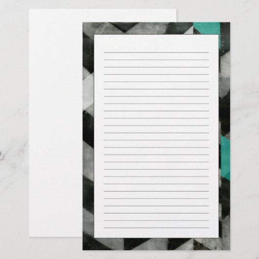 Uitsluiting Chevron II Briefpapier (Voorkant / Achterkant)