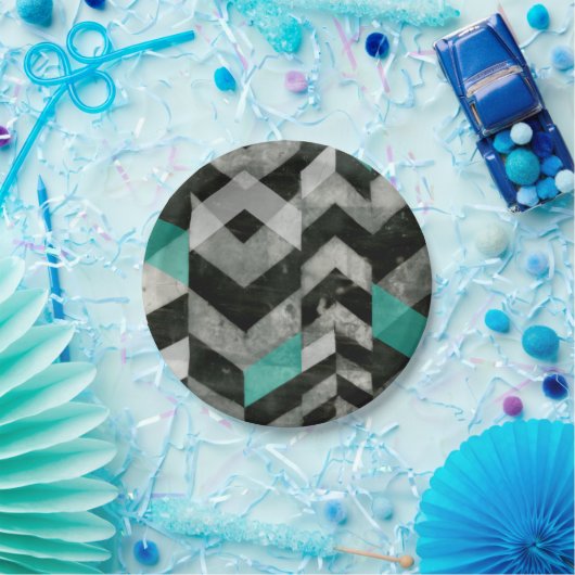 Uitsluiting Chevron II Papieren Bordje (Feest)