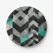 Uitsluiting Chevron II Papieren Bordje (Voorkant)