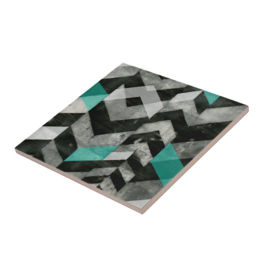 Uitsluiting Chevron II Tegeltje (Zijkant)