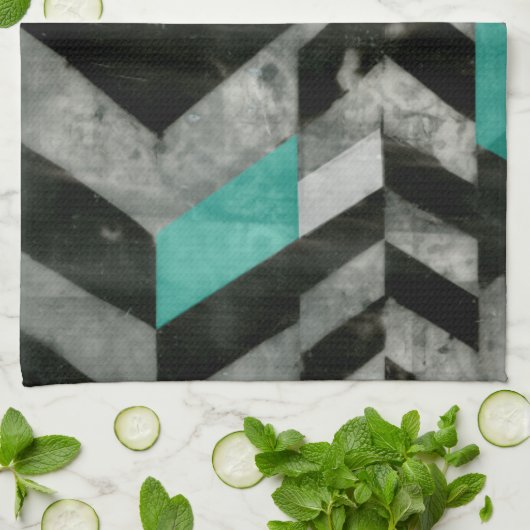 Uitsluiting Chevron II Theedoek (Gevouwen)