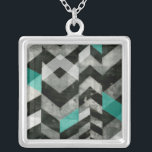 Uitsluiting Chevron II Zilver Vergulden Ketting<br><div class="desc">Patronen</div>