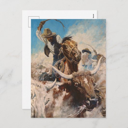 Uitsluiting door Newell Convers Wyeth Feestdagenkaart (Voorkant / Achterkant)