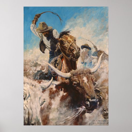 Uitsluiting door Newell Convers Wyeth Poster (Voorkant)