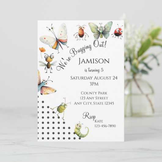 Uitsluiting uitnodiging | Uitnodiging voor verjaar (Staand voorkant)