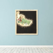 Uitsluiting van het Rijk van Kublai Khan 1294 AD Canvas Afdruk (Insitu (Houten vloer))