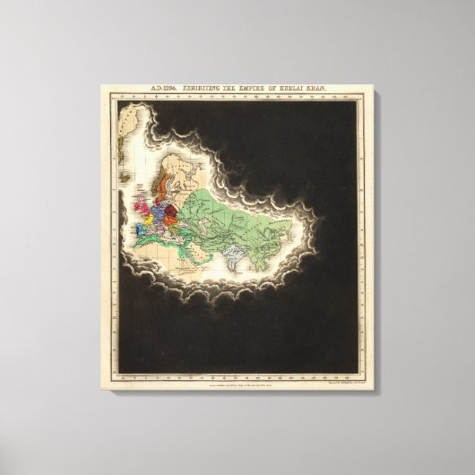 Uitsluiting van het Rijk van Kublai Khan 1294 AD Canvas Afdruk (Voorkant)