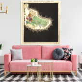 Uitsluiting van het Rijk van Kublai Khan 1294 AD Canvas Afdruk (Insitu (Woonkamer))