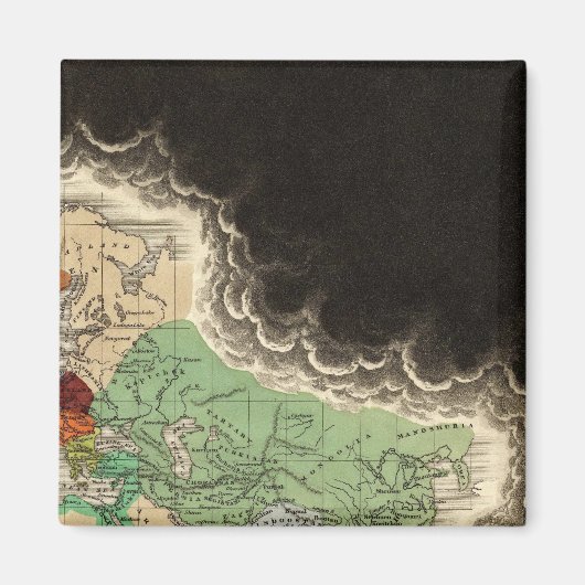 Uitsluiting van het Rijk van Kublai Khan 1294 AD Magneet (Voorkant)