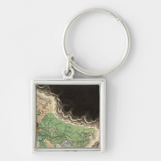 Uitsluiting van het Rijk van Kublai Khan 1294 AD Sleutelhanger (Voorkant)