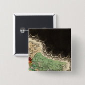 Uitsluiting van het Rijk van Kublai Khan 1294 AD Vierkante Button 5,1 Cm (Voorkant /achterkant)