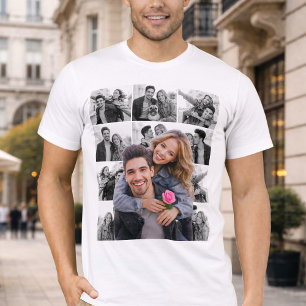 Uitsnede Fotocollage Voor Koppel T-shirt
