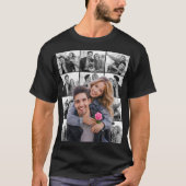Uitsnede Fotocollage voor stel T-shirt (Voorkant)
