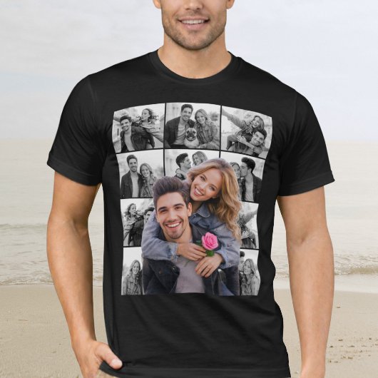 Uitsnede Fotocollage voor stel T-shirt