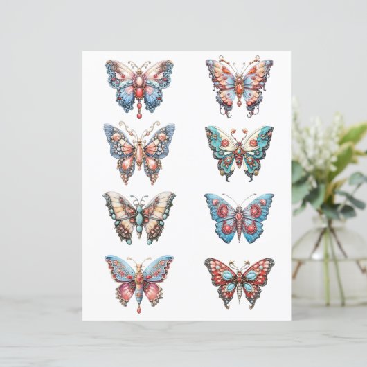 Uitsnede Rococo Butterfly (Staand voorkant)