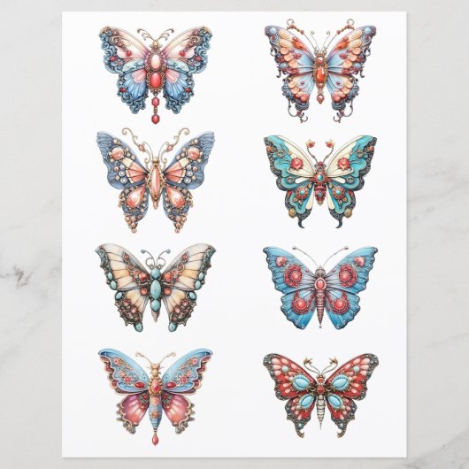 Uitsnede Rococo Butterfly (Voorkant)