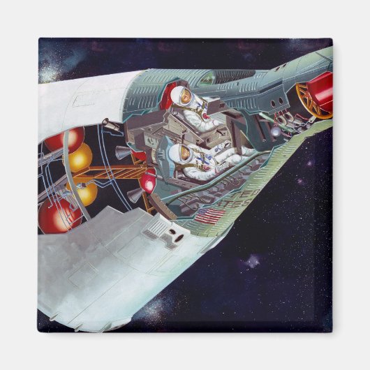 Uitsnede van Gemini-ruimtevaartuig Magneet (Voorkant)