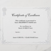 UITSNELHEIDSCERTIFICAAT FLYER (Voorkant)