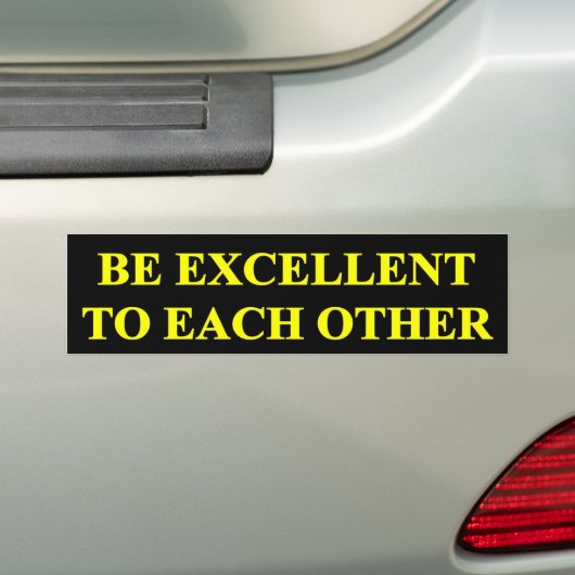 UITSNELLEN OP ELKAAR BUMPERSTICKER (Op auto)