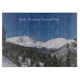 Uitsnijdbord van het nationale park Rocky Mountain Snijplank