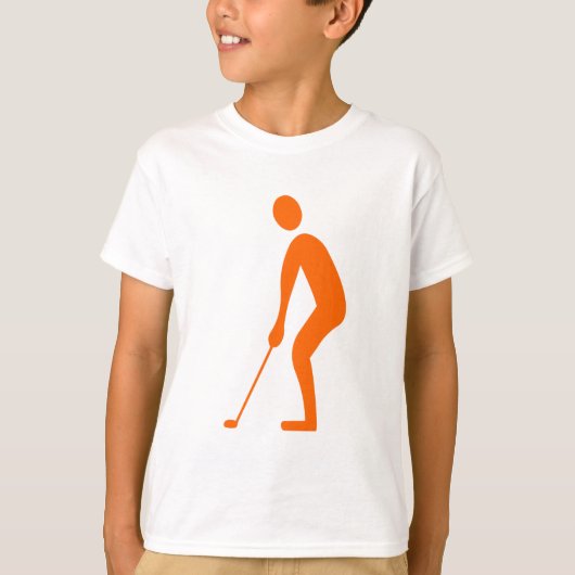 Uitsnijden - Oranje T-shirt (Voorkant)