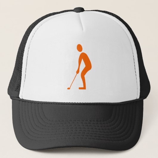 Uitsnijden - Oranje Trucker Pet (Voorkant)