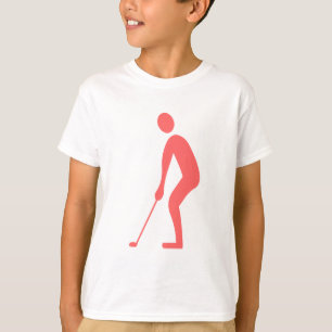Uitsnijden - Tropisch roze T-shirt