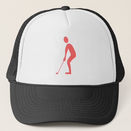 Uitsnijden - Tropisch roze Trucker Pet (Voorkant)