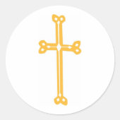  uitsnijden van goud ronde sticker (Voorkant)