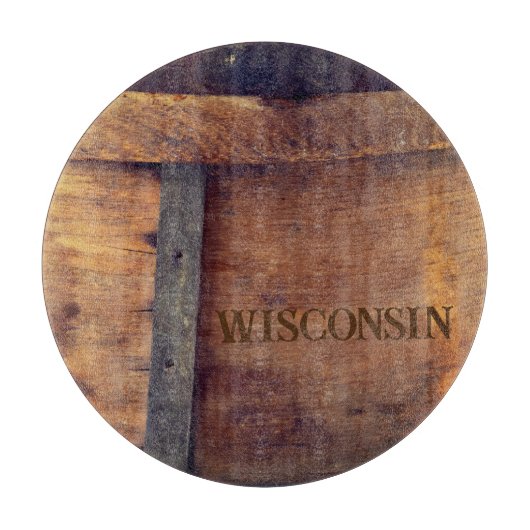 Uitsnijderij met Wisconsin Stamped Cheese Hoop Snijplank (Voorkant)