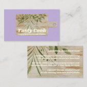 Uitsnijderij Robuust paars Visitekaartje (Voorkant / Achterkant)