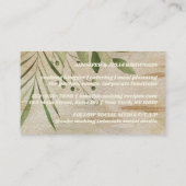 Uitsnijderij Rustisch Koken vanille roomivoor Visitekaartje (Achterkant)