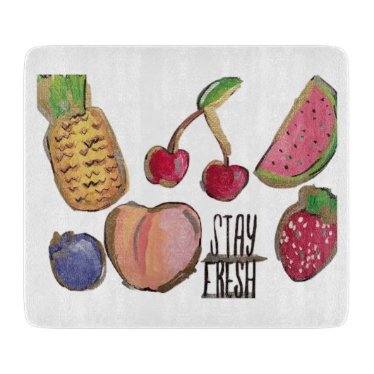 Uitsnijding van fruit snijplank (Voorkant)