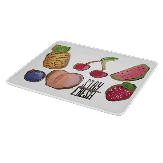 Uitsnijding van fruit snijplank (Hoek)