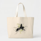 Uitsnijpaarden Grote Tote Bag (Voorkant)