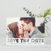 UITSNIJTYPOGRAFIE SLA DE DATUMAANKONDIGING OP KAART (Staand voorkant)