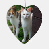 Uitspelen van katten keramisch ornament (Rechts)