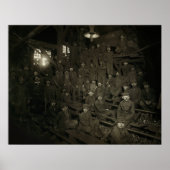 UITSPLITSEN - PENNSYLVANIË - STEENKOOL MINE 1911 POSTER (Voorkant)