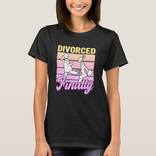 Uitsplitsing naar partij bij vrouwenscheiding t-shirt (Voorkant)