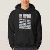 Uitsplitsing Retro Computer Glitch Geek Programmer Hoodie (Voorkant)