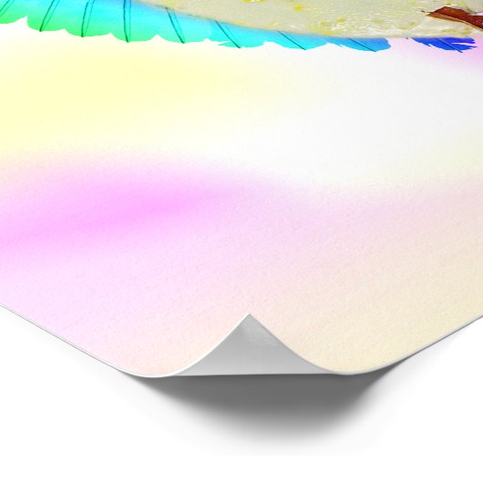 UITSPLITSING VAN HET GEZICHT VAN DE EGG DIE MET RA POSTER (Hoek)